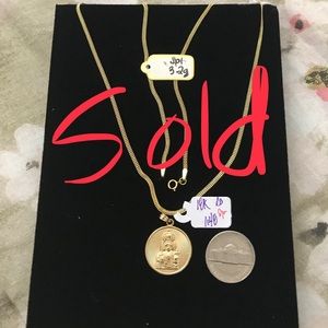 18k gold necklace